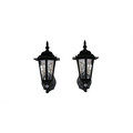Maxsa Innovations Black Outdoor Wall Sconce, 15" x 9" x 7", Motion Activated LED 44719- 2 pack